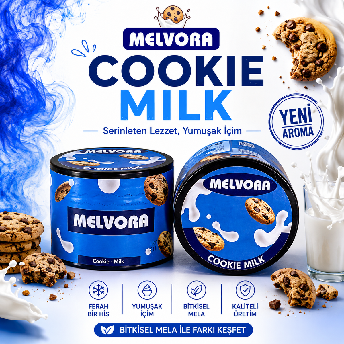 Melvora Melas Cookie Milk (süt - bisküvi tatlandırıcı mela)
