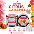 Melvora Citrus Caramel ( Mandalina Greyfurt Portakal Lime Karamel) Tatlandırıcı Bitkisel Mela